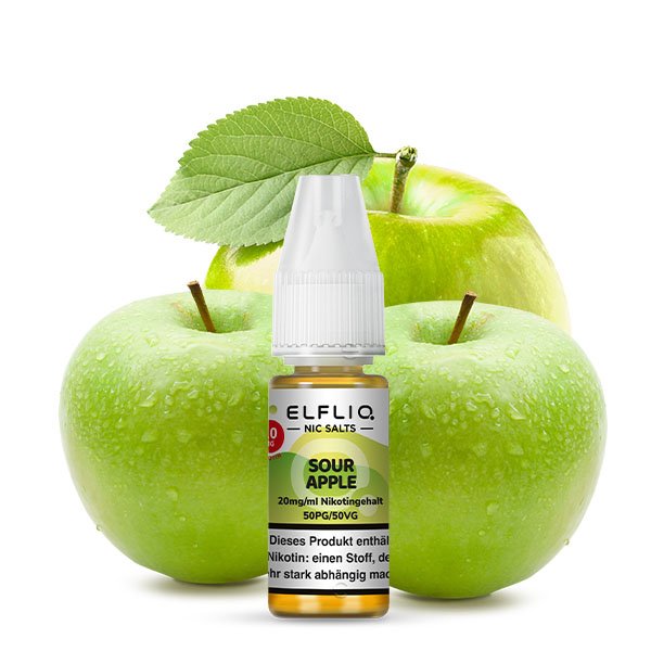 Elfliq by Elfbar Sour Apple Nikotinsalz Liquid 10ml