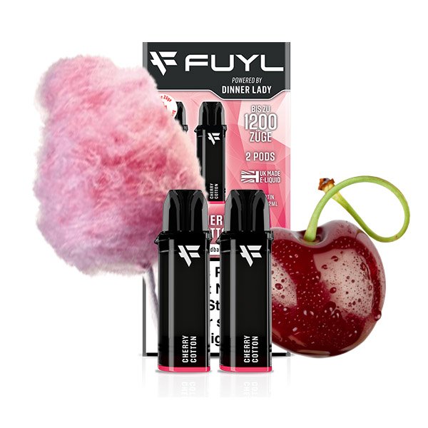 FUYL Cherry Cotton Candy Pods 20mg I 2 Stk