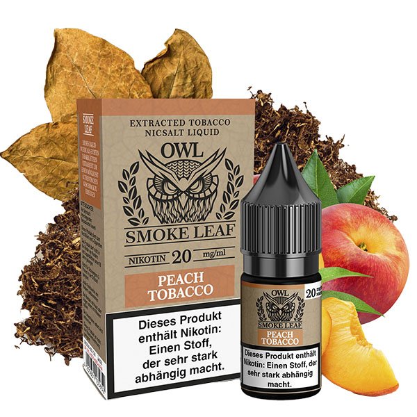 OWL Smoke Leaf Peach Tobacco Nikotinsalz Liquid