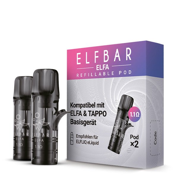 Elfbar Elfa Pods mit Coil I 2 Stk 1,1 Ohm