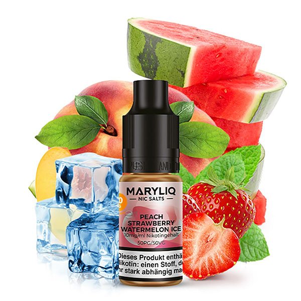 Maryliq Peach Strawberry Watermelon Ice Nikotinsalz Liquid 10ml