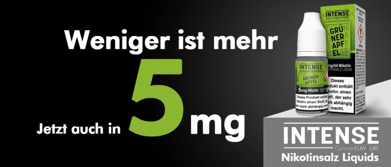 NicSalt Liquids in 5mg von Intense