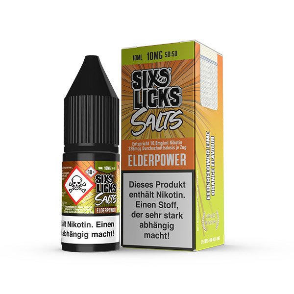 Six Licks Elderpower NicSalt Liquid 10ml