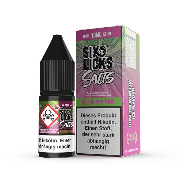 Six Licks Melon on my Mind NicSalt Liquid 10ml