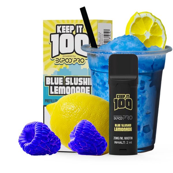 Expod Pro Pod Keep it 100 Blue Slushie Lemonade 20mg