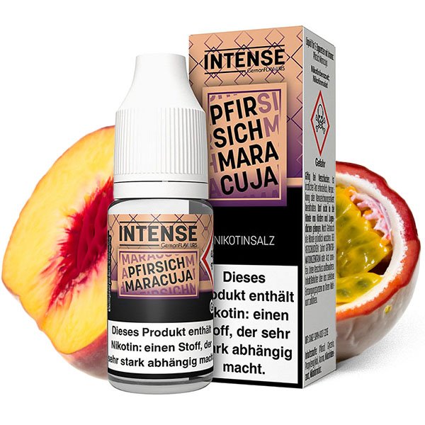 Intense Pfirsich Maracuja 10ml Nikotinsalz Liquid