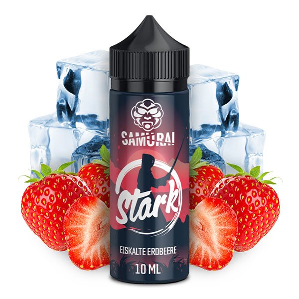 Samurai Vaping Stark Eiskalte Erdbeere 10ml Aroma