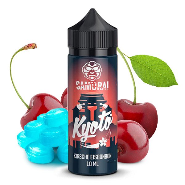 Samurai Vaping Kyoto Kirsche Eisbonbon 10ml Aroma