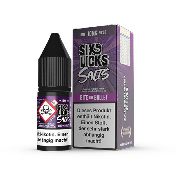 Six Licks Bite the Bullet NicSalt Liquid 10ml