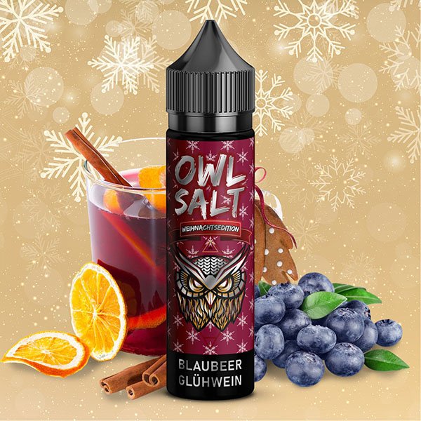 OWL Salt Weihnachtsedition Longfill Blaubeer Glühwein 10ml Aroma