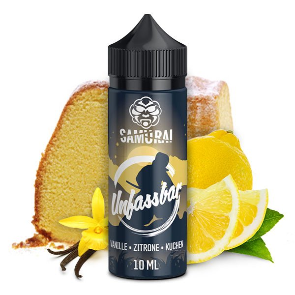 Samurai Vaping Unfassbar Vanille Zitronen Kuchen 10ml Aroma