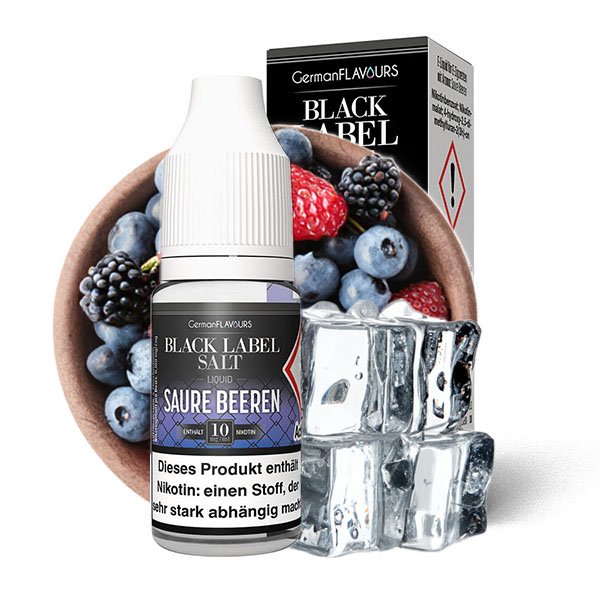 Black Label Saure Beeren NicSalt 10ml Liquid