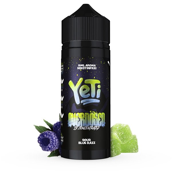 Yeti Overdosed Sour Blue Razz 10ml Aroma