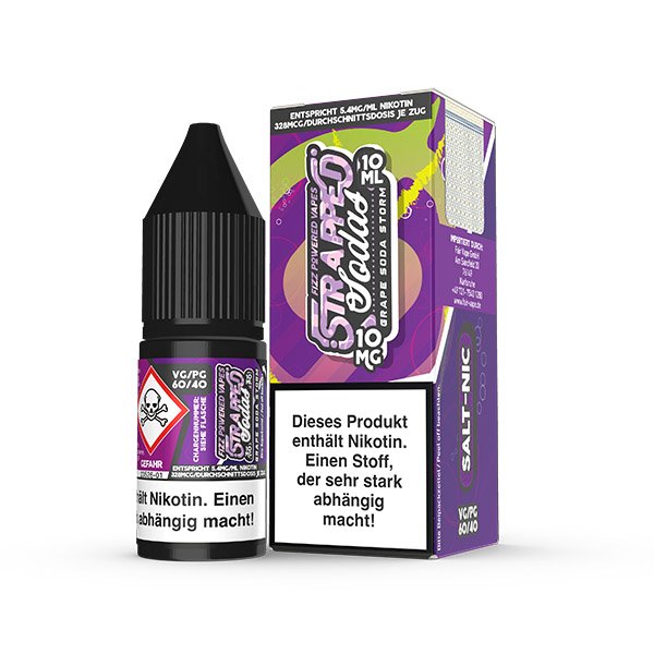 Strapped Soda Grape Soda Storm NicSalt 10ml Liquid