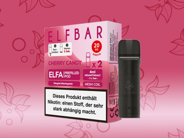 Elfbar ELFA Pods Cherry (Cherry Candy) 20mg I 2 Stk