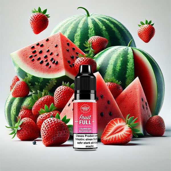 Dinner Lady Fruit Full Strawberry Watermelon Nikotinsalz Liquid