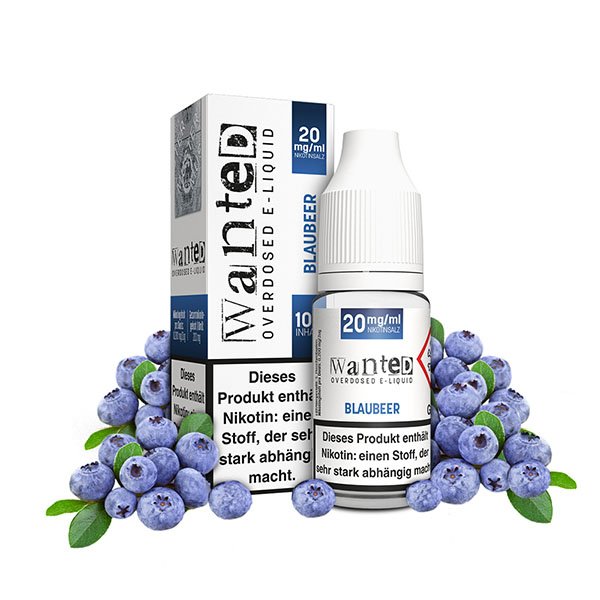 Wanted Blaubeer NicSalt 10ml Liquid