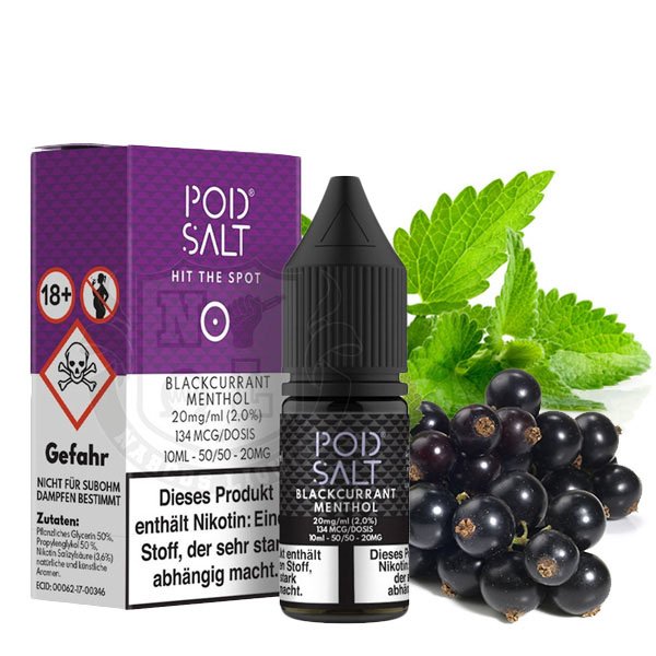 Pod Salt Core Blackcurrant Menthol Nikotinsalz Liquid 20mg