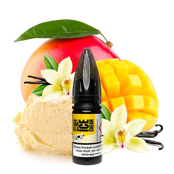 Riot BAR EDTN Mango Vanilla Ice Cream NicSalt 10ml