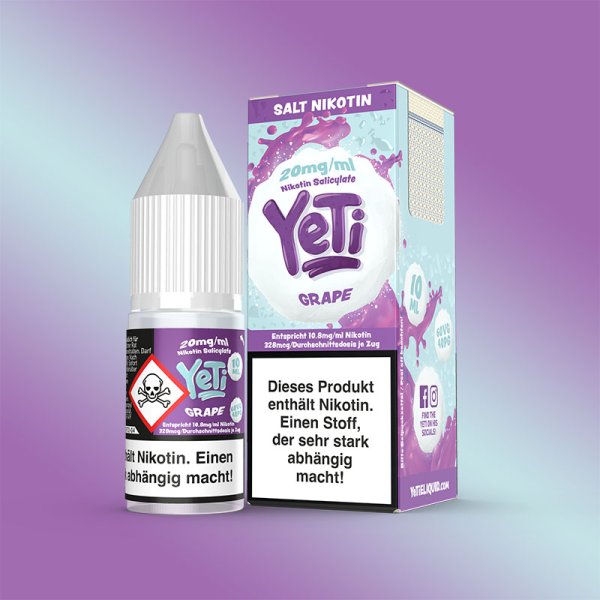 Yeti Grape NicSalt 10ml