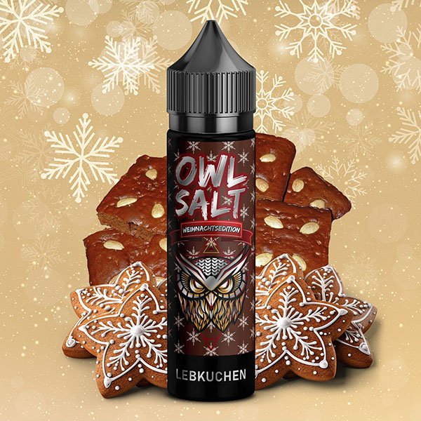 OWL Salt Weihnachtsedition Longfill Lebkuchen 10ml Aroma