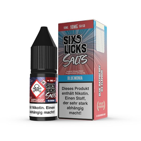 Six Licks Bluemonia NicSalt Liquid 10ml