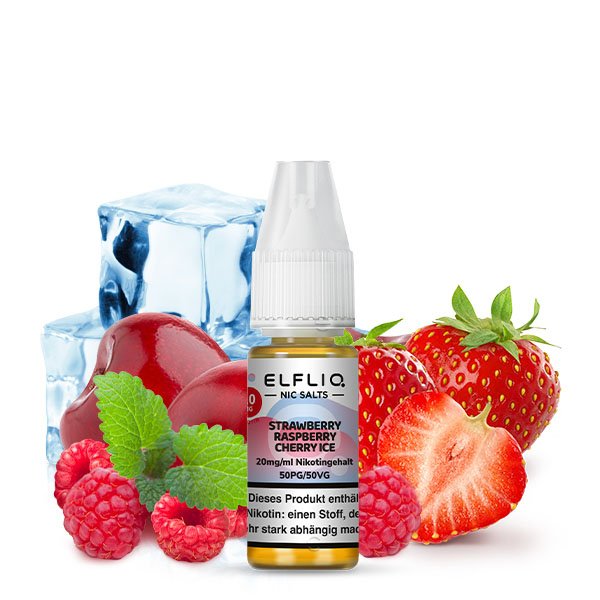 Elfliq by Elfbar Strawberry Raspberry Cherry Ice Nikotinsalz Liquid 10ml