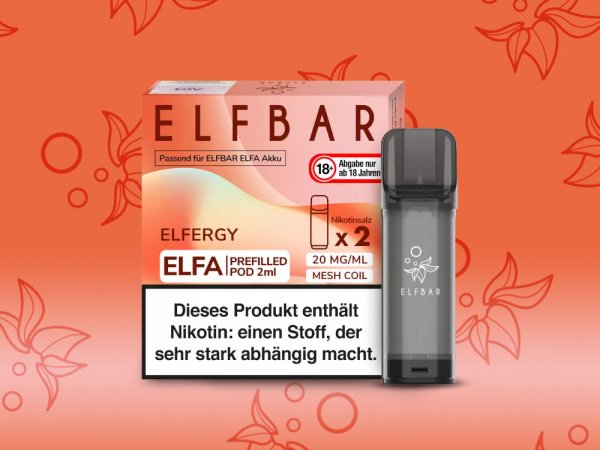 Elfbar ELFA Pods Elfergy 20mg I 2 Stk