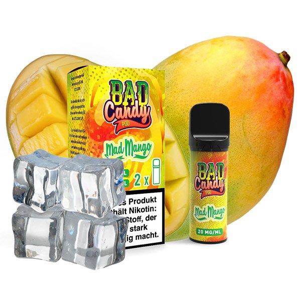 Bad Candy Pod 2 Go Mad Mango 20mg I 2 Stk.